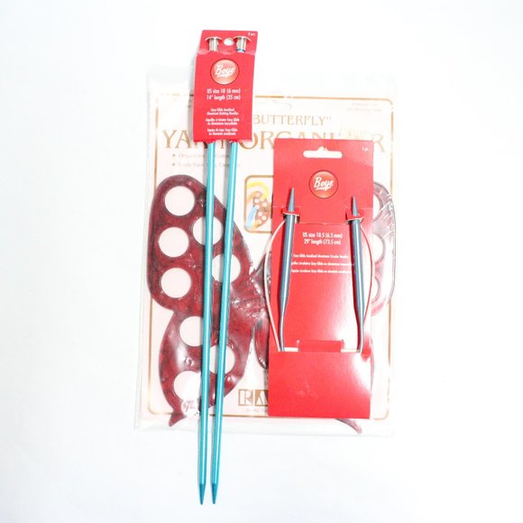 Knitting Needles & Yarn Organizer - On Card In Pkg - Picture 1 of 13